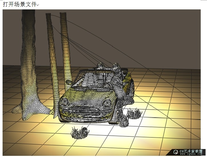 01.poser2014進階教程之制作陽光斑駁的效果